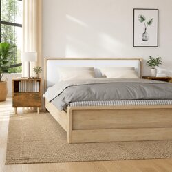Brown Nightstand Tables with Engineered Wood Construction