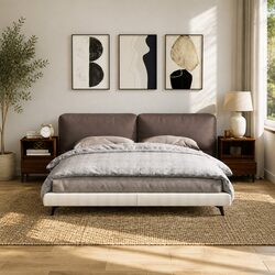 Brown Bedside Cabinets Set of 2, 40x35x50 cm