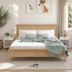 White Bedside Cabinets Set of 2 - 40x35x50 cm