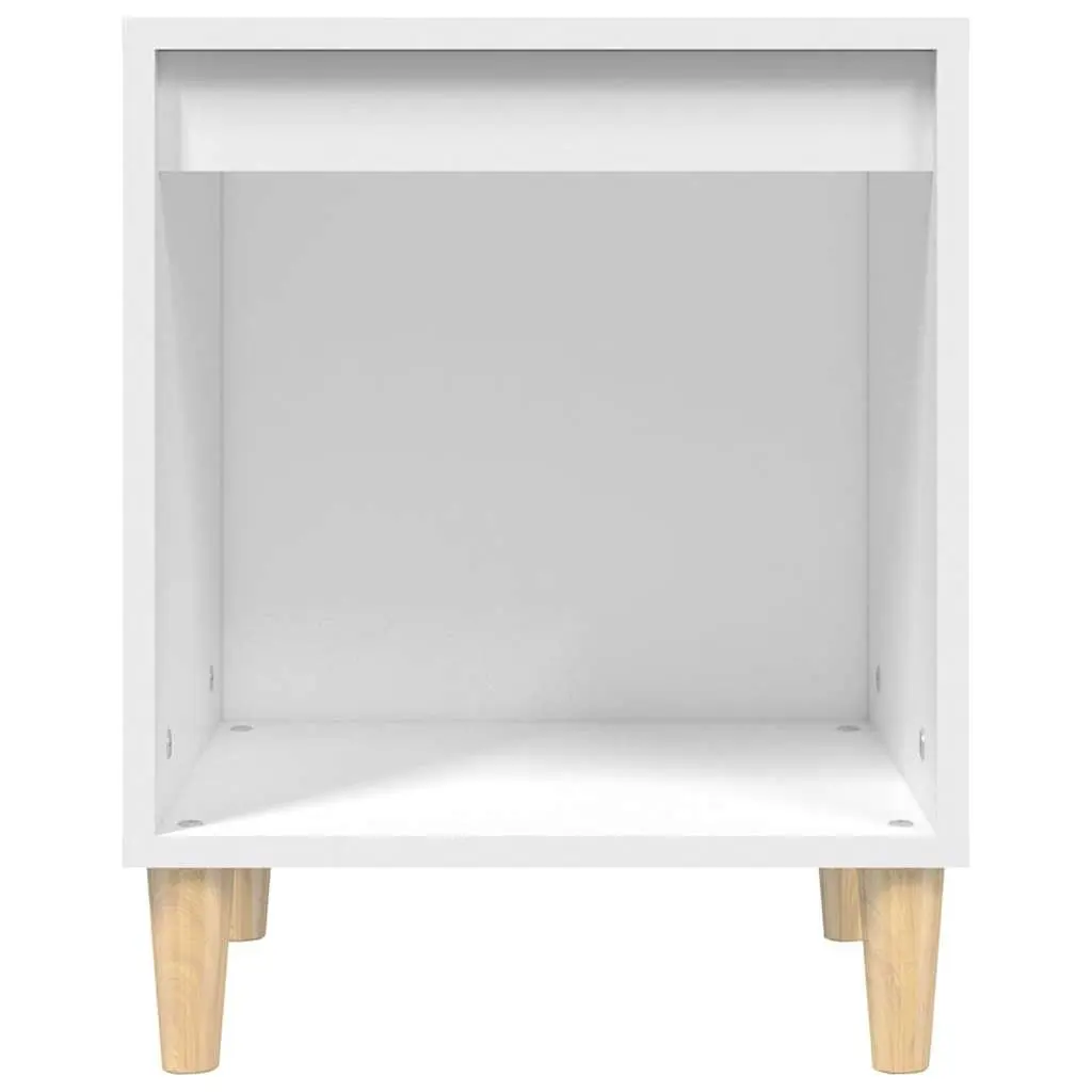 Bedside Cabinets White Engineered Wood 40x35x50 cm 2 Piece