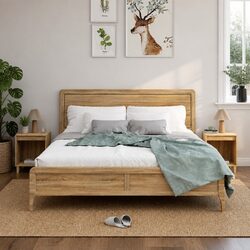 Brown Engineered Wood Bedside Cabinets - Set of 2