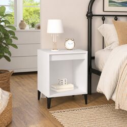 White Nightstand with Ample Storage Space