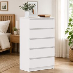 Engineered Wood Drawer Cabinet 60x36x103 cm, 5 Drawers