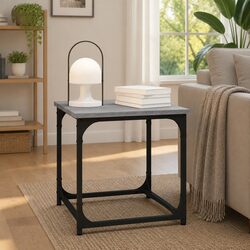 Industrial Style Side Table Grey Sonoma 40x40x40 cm