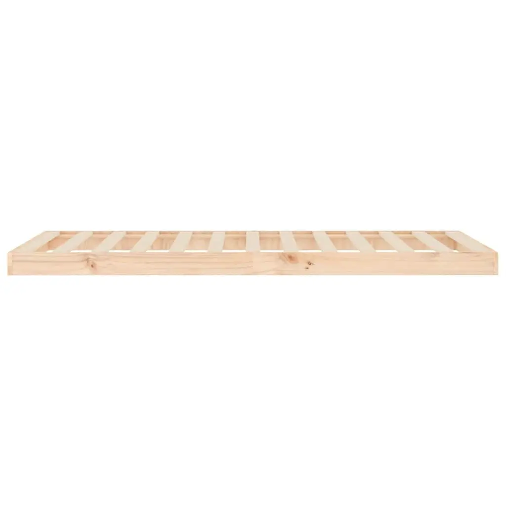 Solid Wood Bed Frame Sturdy 90x190 cm Single Brown