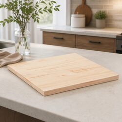 Solid Pine Wood Square Table Top 70x70cm in Brown