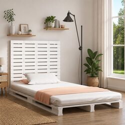 Wall-Mounted Headboard 141cm in Solid Pine Wood