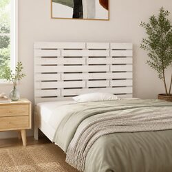 96cm White Solid Pine Wall-Mounted Headboard