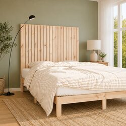 140 cm Solid Pine Wood Wall-Mounted Headboard