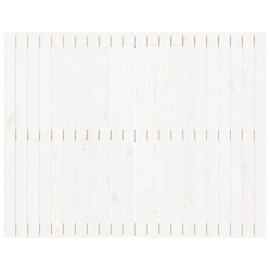 Wall Headboard Back Support 140cm White Solid Pine Wood