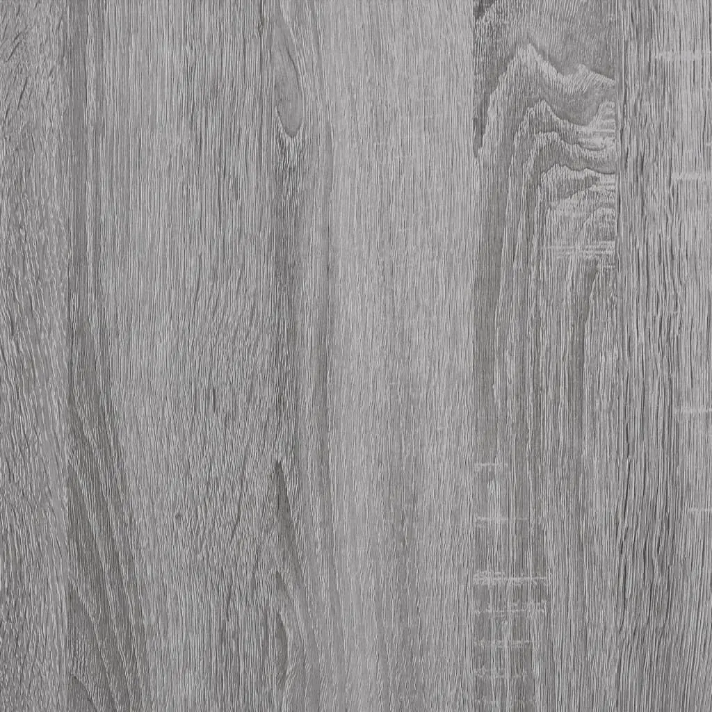 End Table Storage Functionality Grey Engineered Wood Side Table