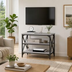 Engineered Wood TV Cabinet in Grey Sonoma Finish