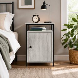 Engineered Wood Bedside Cabinet Grey Sonoma 40x42x60 cm