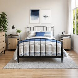 2 Piece Bedside Cabinet Set in Grey Sonoma