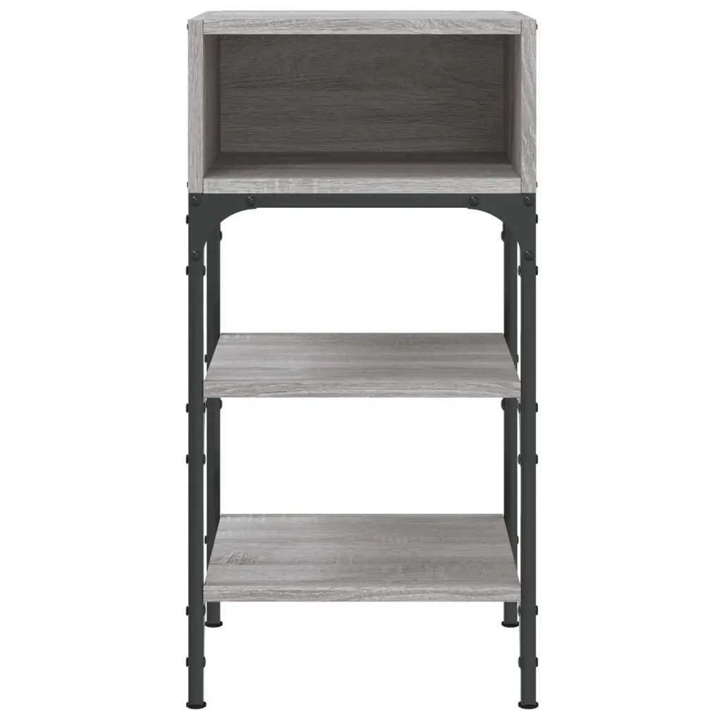 Bedside Tables Convenience Feature 35x34.5x70 cm Grey Sonoma 2 pcs Engineered Wood Nightstand