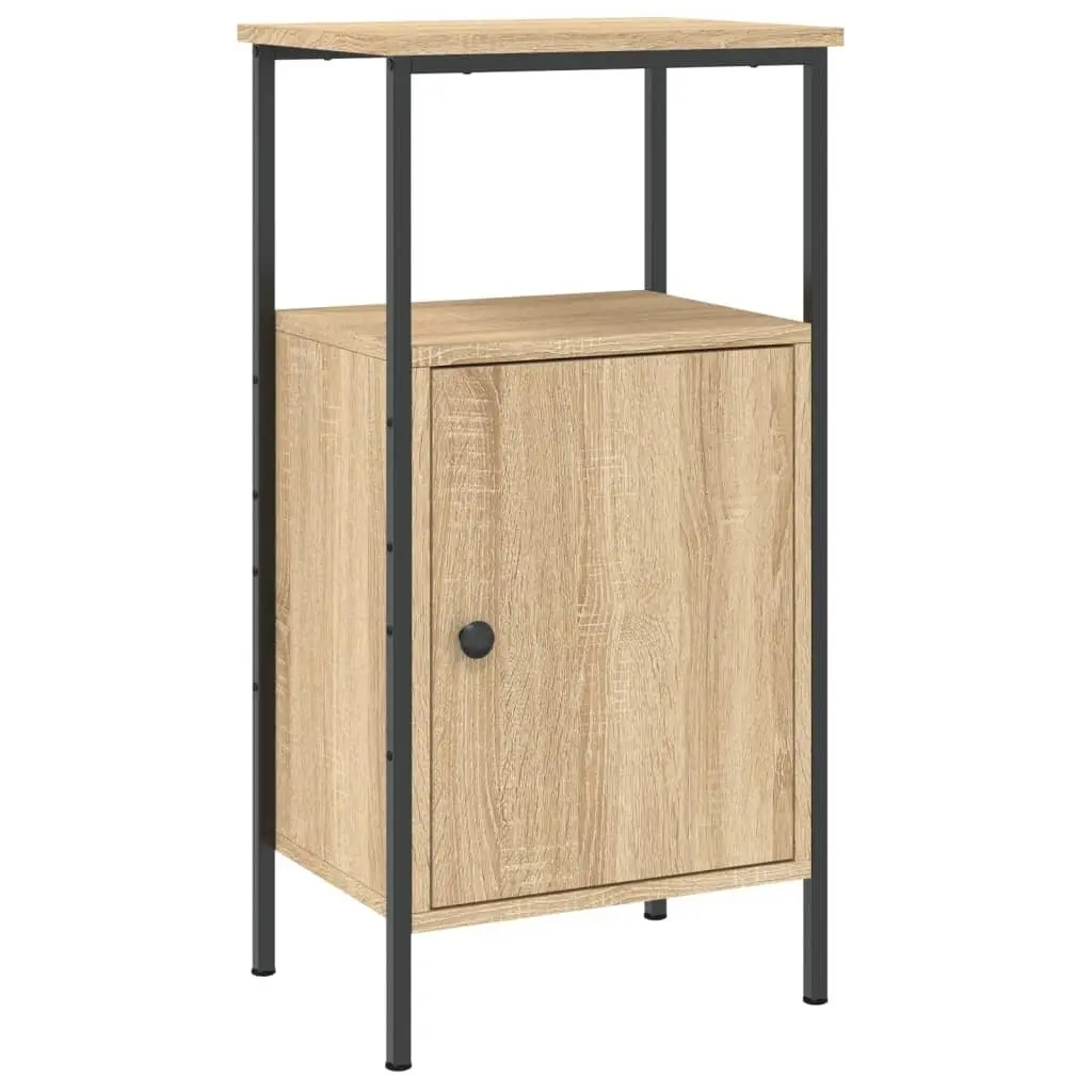 Bedside Cabinets Industrial Style Ample Storage 41x31x80 cm Brown 2 Piece