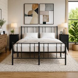 Industrial Bedside Cabinets 2 pcs Black 32x42x80 cm