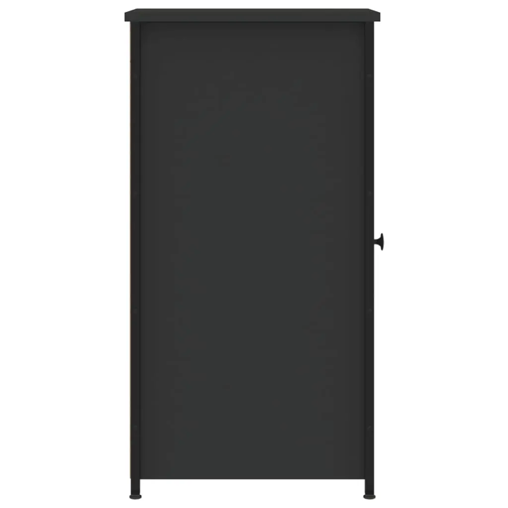 Bedside Cabinets Industrial Storage 32x42x80 cm Black 2 pcs