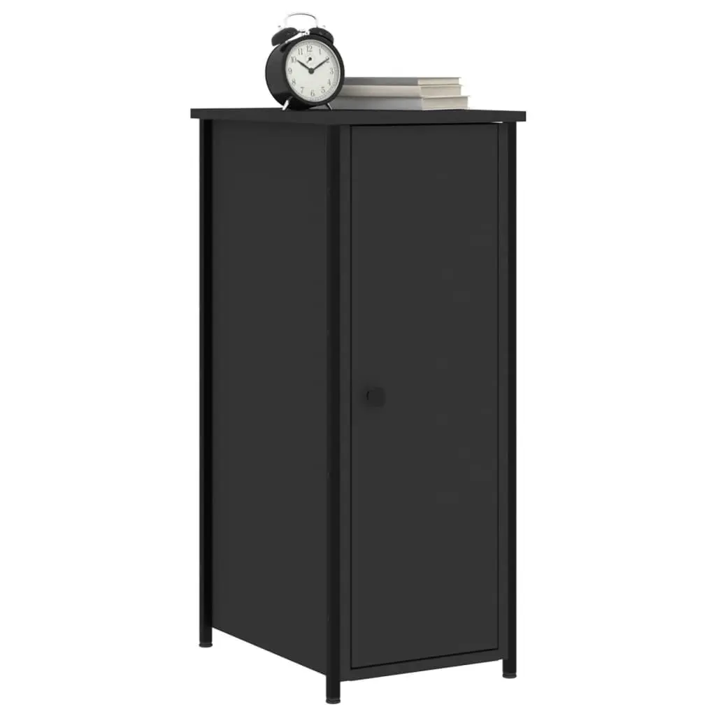Bedside Cabinets Industrial Storage 32x42x80 cm Black 2 pcs