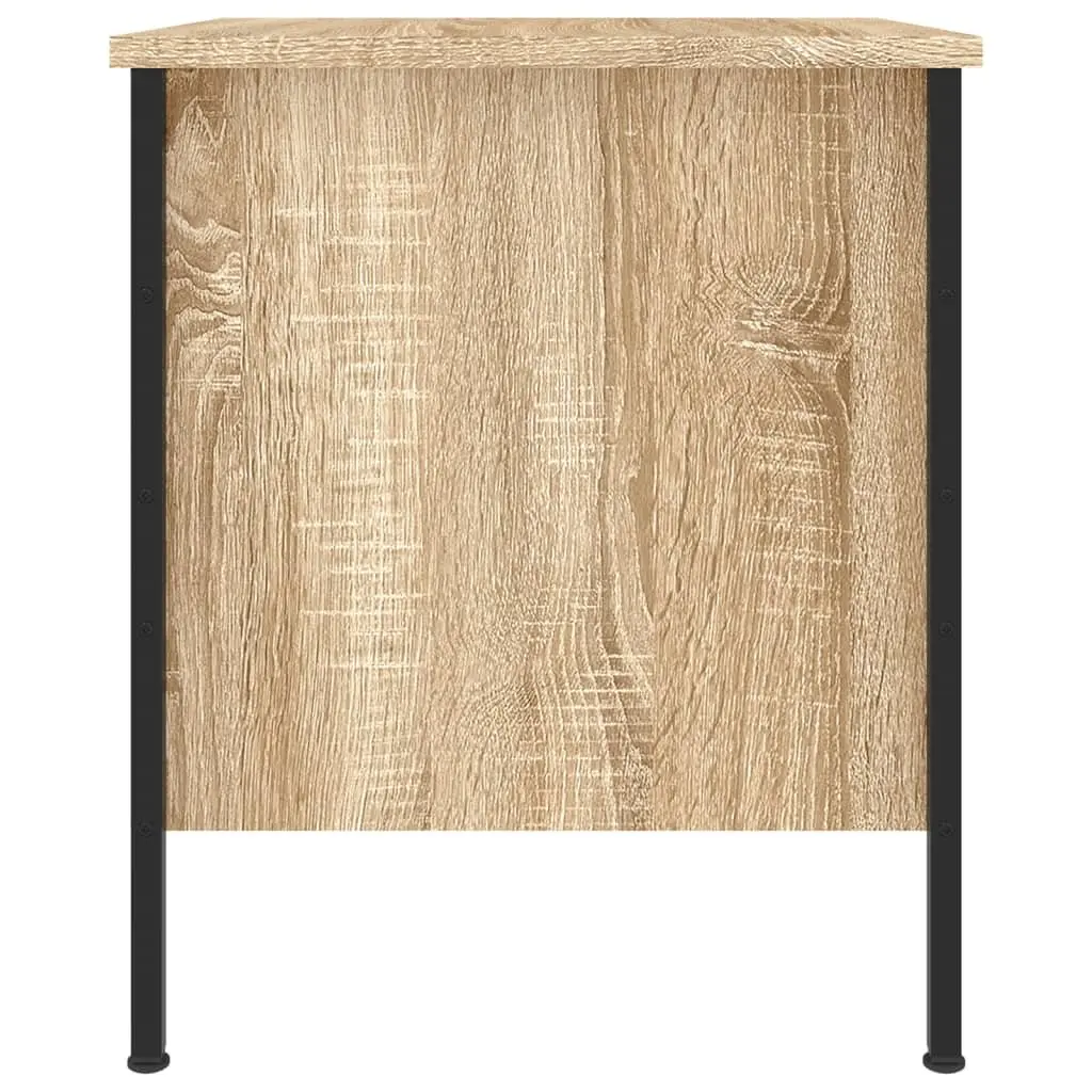 Bedside Cabinet Industrial Style Engineered Wood Storage Brown 40x42x50 cm
