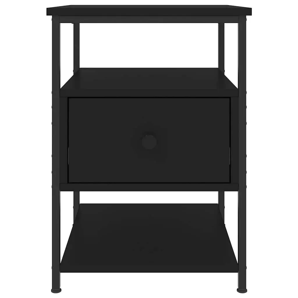Storage Bedside Tables Black 40x42x56 cm Set of 2