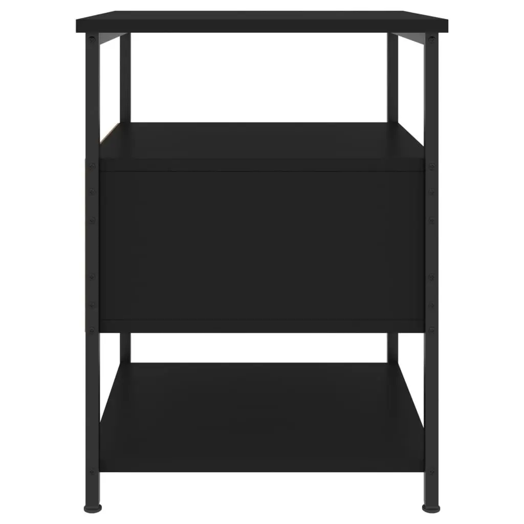 Storage Bedside Tables Black 40x42x56 cm Set of 2