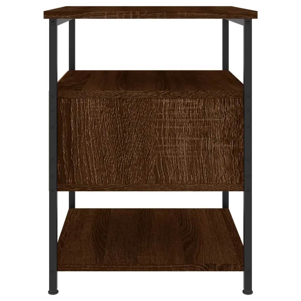 Bedside Cabinets Compact Storage 40x42x56cm Brown Oak 2pcs
