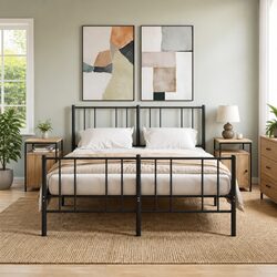 Compact Bedside Cabinets in Brown Sonoma Oak – 2 Pack