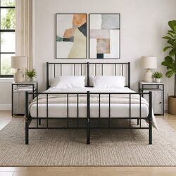2-Piece Bedside Cabinets in Grey Sonoma Engineered Wood