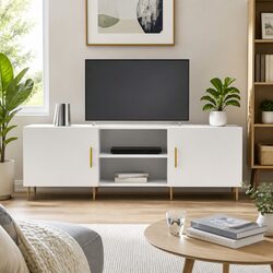 Engineered Wood TV Cabinet Storage Unit 150x30x50cm