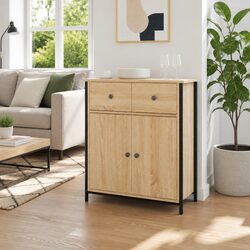 Engineered Wood Sideboard Cabinet in Brown 70x30x80cm