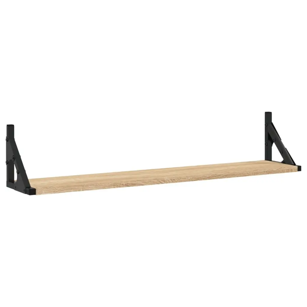 Engineered Wood Wall Shelves 2 pcs 80x15x15.5 cm