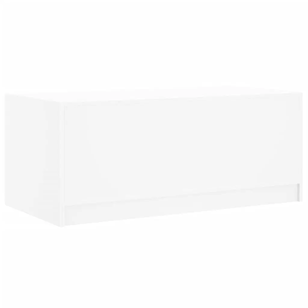 Coffee Table with Storage Glass Doors 102L x 50W x 42H cm White
