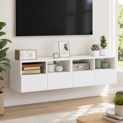 Engineered Wood TV Wall Cabinet 60x30x30cm White