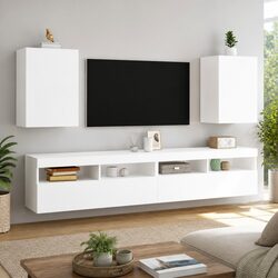 Floating Wall-Mounted Storage Units for TV - 2pcs