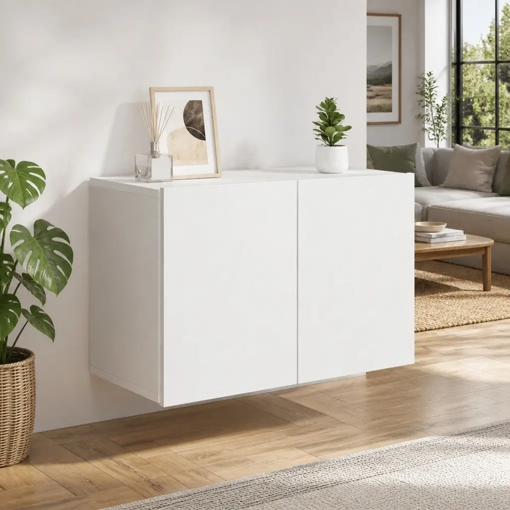 TV Stand Wall-mounted Storage Unit 60x30x41cm White