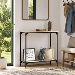 Engineered Wood Console Table in Sonoma Oak Brown