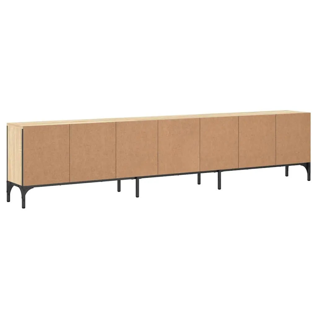 TV Cabinet with Drawer Engineered Wood Media Storage 200W x 25D x 44H cm Brown