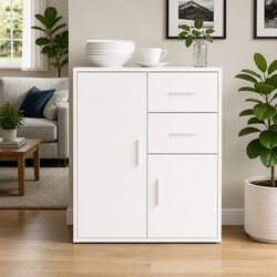 Engineered Wood Sideboard White 60x31x70 cm