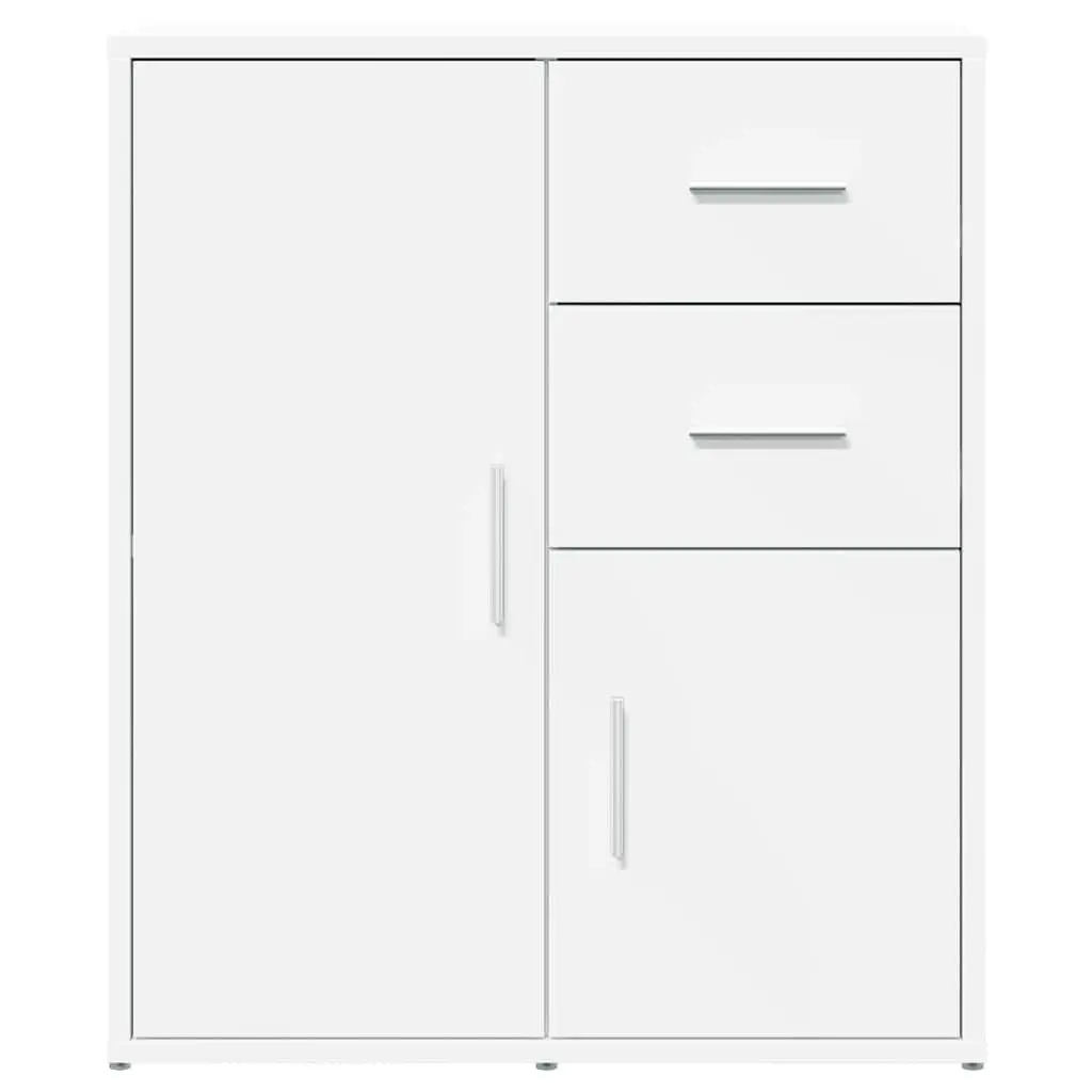 Sideboard Storage Cabinet Engineered Wood White 60x31x70 cm