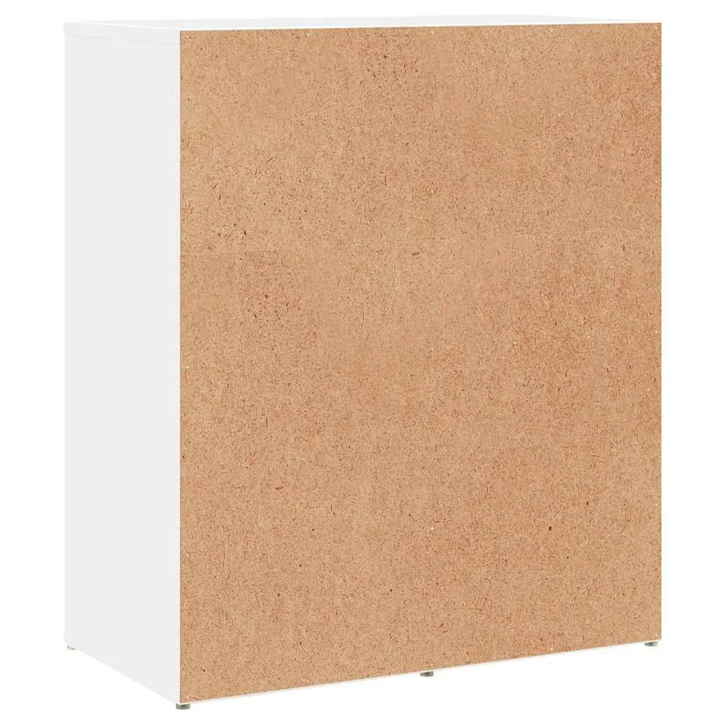 Sideboard Storage Cabinet Engineered Wood White 60x31x70 cm