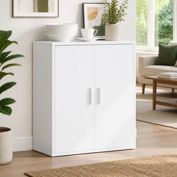Storage Cabinet White 79x38x80 cm Engineered Wood