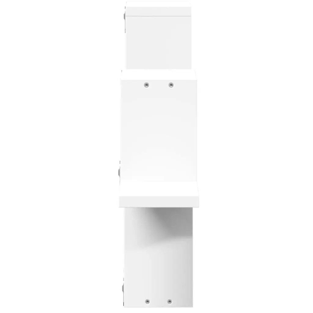Wall Shelf White 104.5x10x43 cm Storage Display Bookcase Organiser Shelving Unit