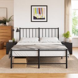 Black Bedside Cabinets - 2-Piece Storage Solution