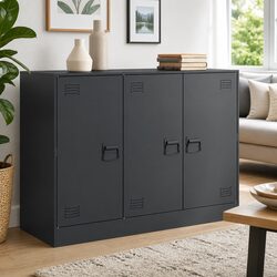 Steel Frame Sideboard with Anthracite Finish