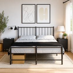 Set of 2 Black Industrial Bedside Cabinets