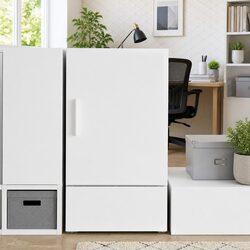 Engineered Wood Wall Cabinet with Floating Design