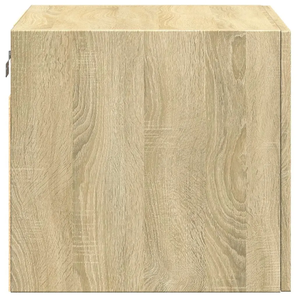 Wall Cabinet Brown Engineered Wood 50 x 42.5 x 40 cm Floating Storage Unit