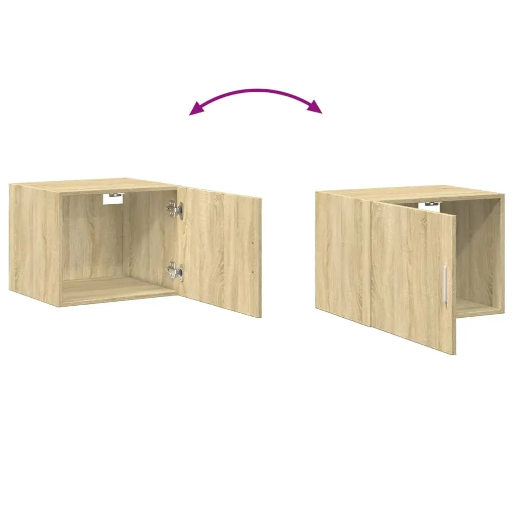 Wall Cabinet Brown Engineered Wood 50 x 42.5 x 40 cm Floating Storage Unit