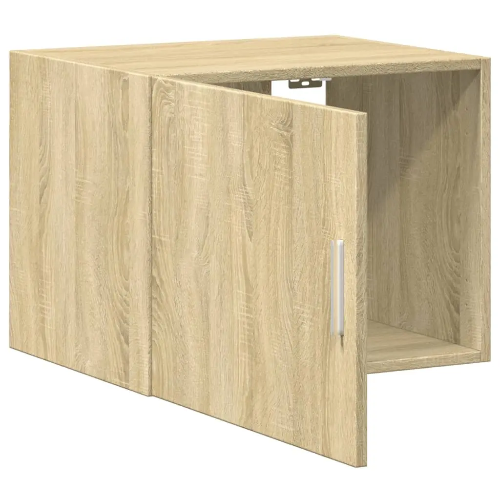 Wall Cabinet Brown Engineered Wood 50 x 42.5 x 40 cm Floating Storage Unit